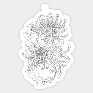 Chrysanthemum Infinity Design Sticker